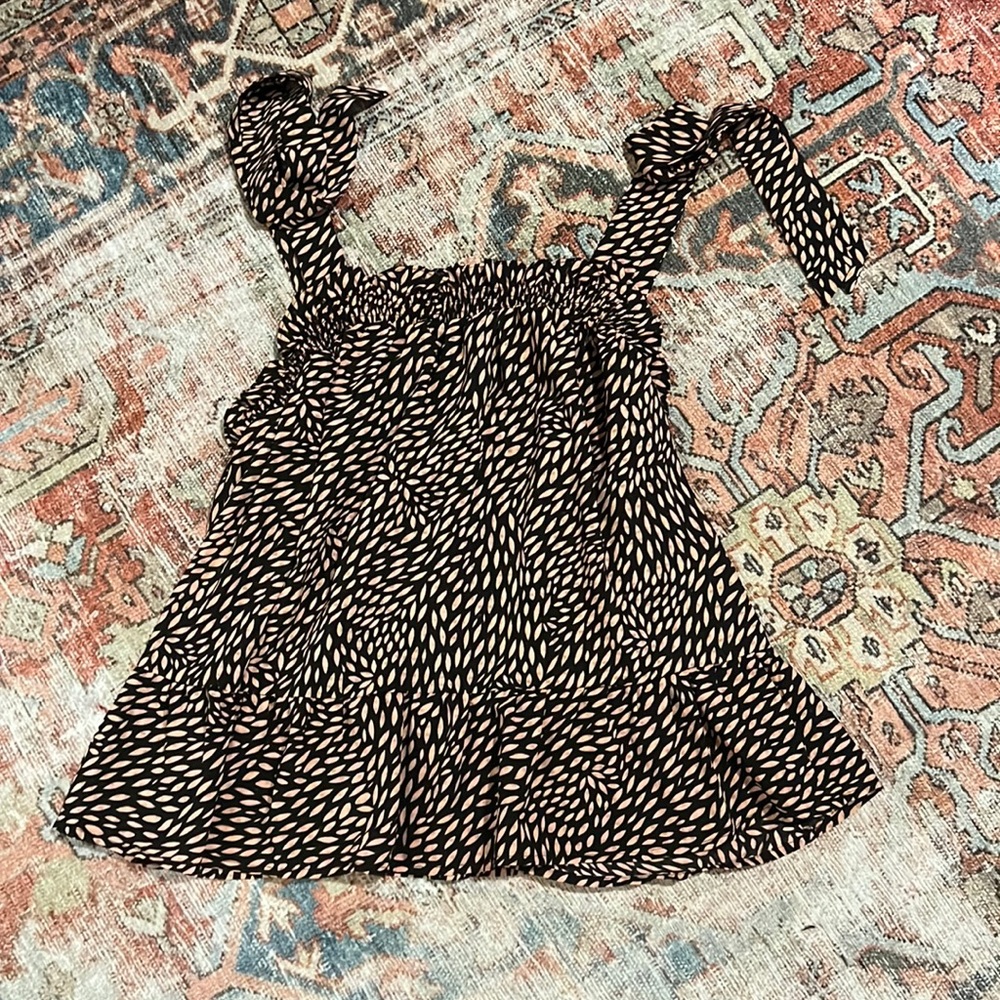 Who What Wear - black and blush top - size L